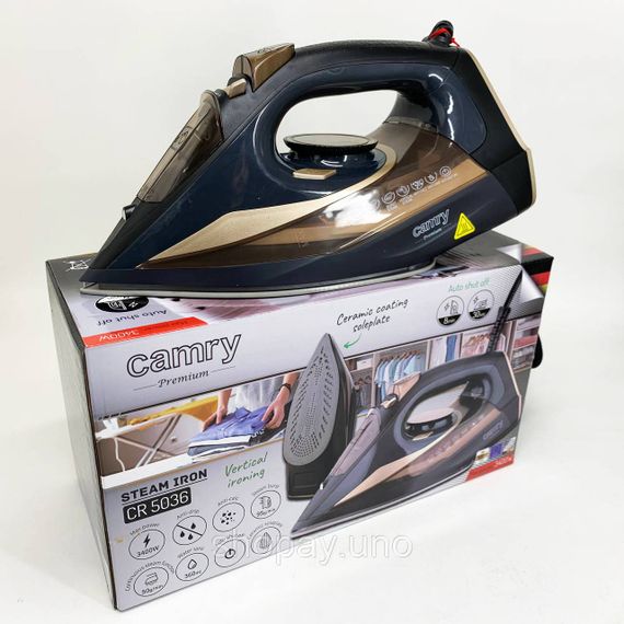 Праска парова для різного одягу Camry CR 5036 3400Вт, Праска з парою для домашнього використання EJ-75 | Зображення 7