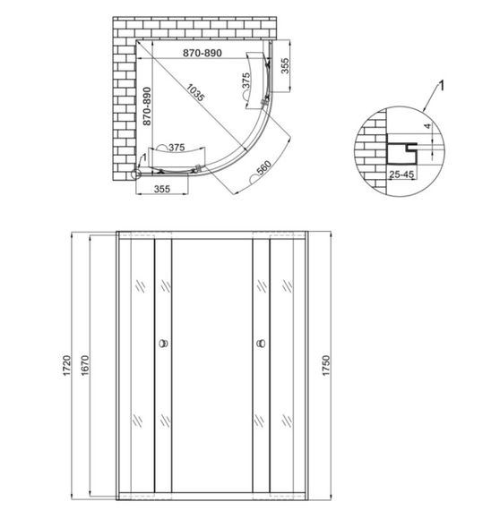 Душова кабіна Lidz Latwa SC90x90.SAT.MID.FR | Зображення 6