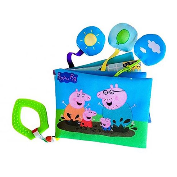 Мягкая книжечка "Свинка Пеппа" МС 080602-04 с прорезывателем