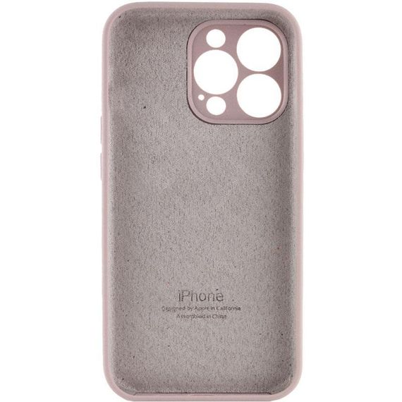 Чехол Silicone Case Full Camera Protective (AA) для Apple iPhone 14 Pro (6.1") Серый / Lavender | Зображення 1