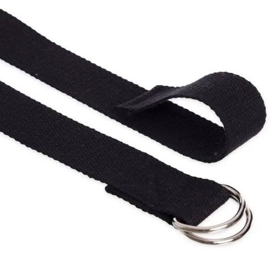 Ремінь для йоги PowerPlay PP_4409 183*3.8 см Чорний (PP_4409_Black) | Зображення 5