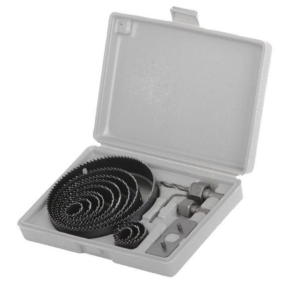 Набір коронок для дерева (16,22,29,32,38,44,54, 64, 76,89,102,127 мм) INTERTOOL BT-00261