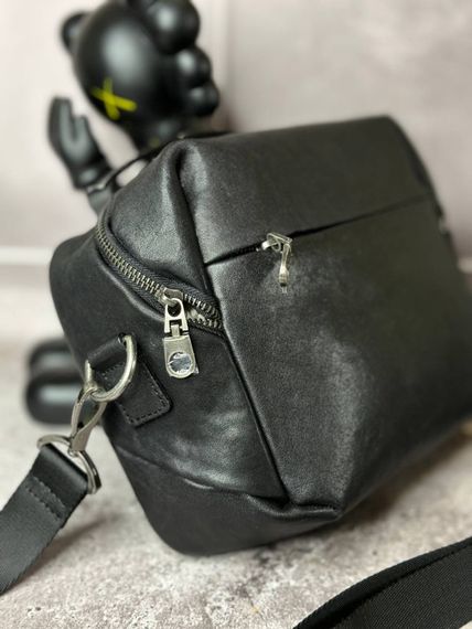 Сумка чорна шкіряна модель 6 s110 | Зображення 1