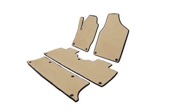 Коврики EVA (3 ряда, бежевый) для Seat Alhambra 1996-2010 гг | Зображення 1