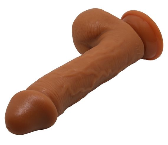 Фалоімітатор на присосці Baile Beautiful JOHNSON 8,7'' Brown, BW-008040NR-1 Sex Aura | Зображення 6