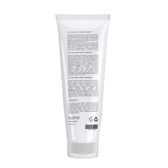 Шампунь с молочными протеинами и кислым pH FAV.1 MILKY BOOST SHAMPOO (250 ml) | Зображення 1