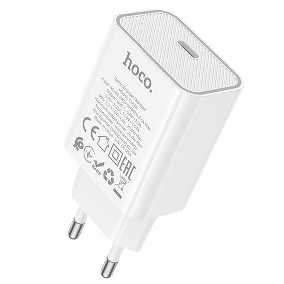 СЗУ Hoco C143A Benefit PD20W (1USB-C) White | Зображення 3
