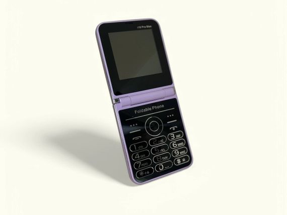 Кнопковий мобільний телефон розкладачка AIEK I16 Max на 4 сім карти Phiolet | Зображення 2