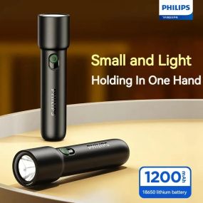 Портативный фонарик Philips 1235, аккумуляторный, светодиодный
