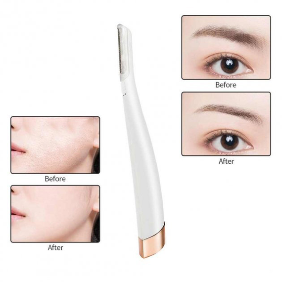 Триммер-эпилятор женский Flawless Dermaplane Glo, эпилятор для интимных зон | Зображення 4