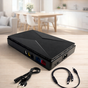 Міні-ДБЖ Andowl Q-UP900X1 – безперебійник 10000 mAh для Wi-Fi роутера, модему, IP-камер та LED-освітлення