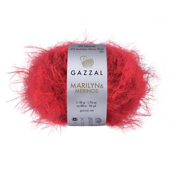 Пряжа для в'язання MARILYN & MERINOS № 8265 (Мерілін і Меринос) Gazzal нитки для плетіння спицями та гачком