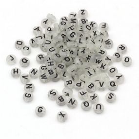 Декоративні намистинки для творчості Літери Dom Busin УТ100024898 в упаковці 170 шт