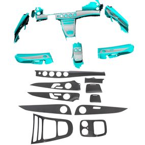 Накладки на панель (Карбон) для Mercedes E-сlass W213 2016-2023 рр