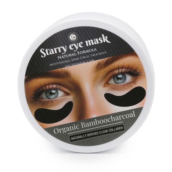 Маска для повік (патчі) Starry, Bamboo Charcoal, бамбукове вугілля, натуральний прозорий колаген 60шт | Зображення 1