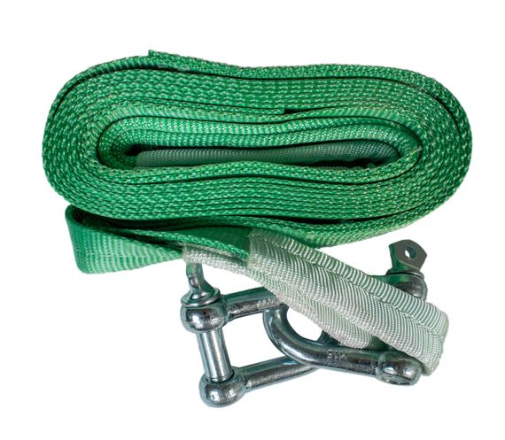 Буксирувальний трос 7т 4,5 метри автомобільний  петля-скоба | Зображення 7