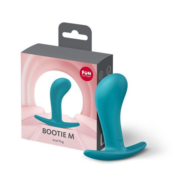 Анальна пробка Fun Factory BOOTIE M Aquamarine, діаметр 3,3 см, тонкий обмежувач Sex Aura | Зображення 2