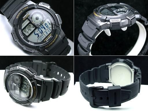 Электронные спортивные часы наручные мужские оригинальные Casio Collection AE-1000W-1BVEF | Зображення 2