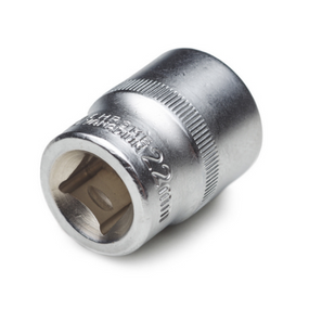 Насадка шестигранна 1/2" 22мм CrV СИЛА