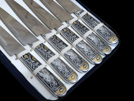 Новий Набір столових приборів Acero Inox Pra-Mar Argentina 12 предметів у чохлі | Зображення 1