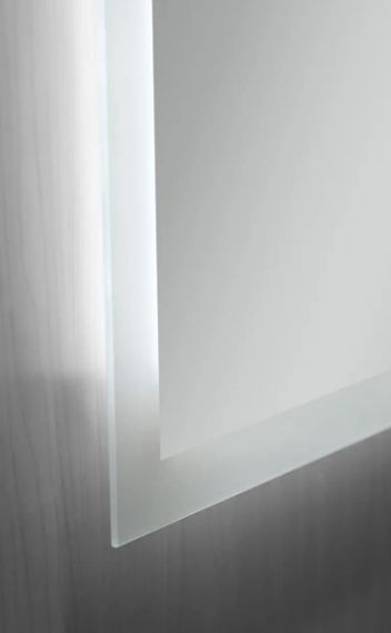 Дзеркало Mixxus FLAT MR04-80x60 з LED Touch, Anti-fog, димером, регулюванням яскравості, годинником (MI6928) | Зображення 1