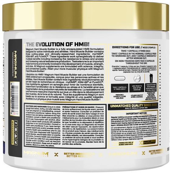 Комплексный тестостероновый препарат Magnum Nutraceuticals Hard Muscle Builder 90 Caps | Зображення 2