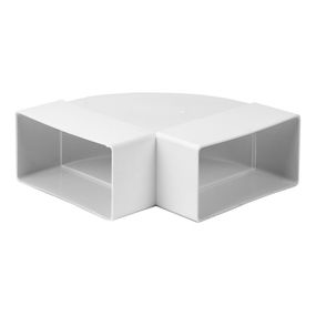 Коліно горизонтальне пластикове 110х55мм 90° KLH Europlast