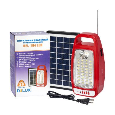 Ліхтар Delux REL-104 (6V4,5Ah) 36 LED 12W+1W (90018291) | Зображення 2