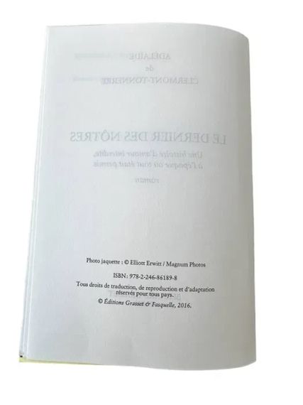 См. "Le dernier des notres" 489 Стр. Бернар Грасс, Париж, 2016 год. | Зображення 4