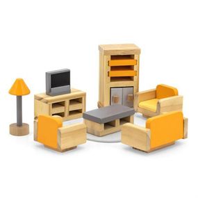 Ігровий набір Viga Toys Дерев&apos;яні меблі для ляльок PolarB Вітальня (44037)