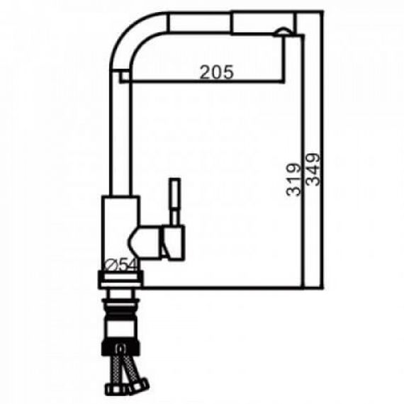 Змішувач для кухні Frap F60899 | Зображення 1