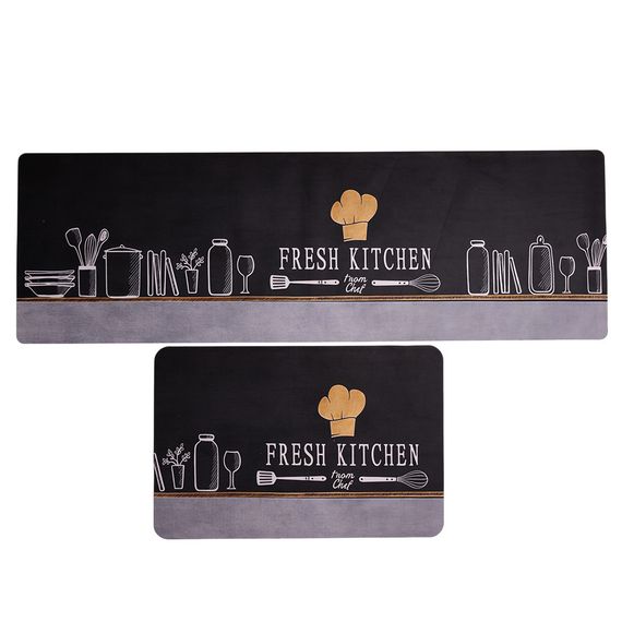 Набір килимків діатомітових для кухні Fresh Kitchen 58*38 см/118*38 см Yiwu HP-42-206