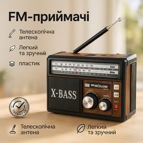 Бездротовий радіопередавач Golon RX-381, Радіоприймач від 220, Портативний зв'язок радіо OM-13