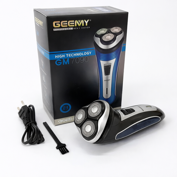Електробритва GEEMY GM-7090 3 в 1 з тримером для вусів, бездротова | Зображення 4