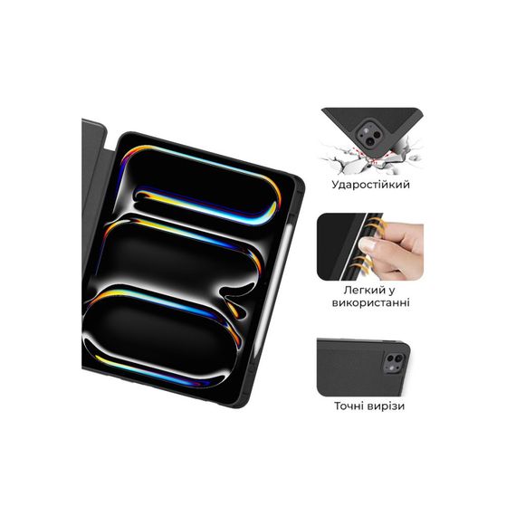 Чохол до планшета AirOn Premium SOFT iPad Pro 13 2024 + Film Black (4822352781129) | Зображення 7