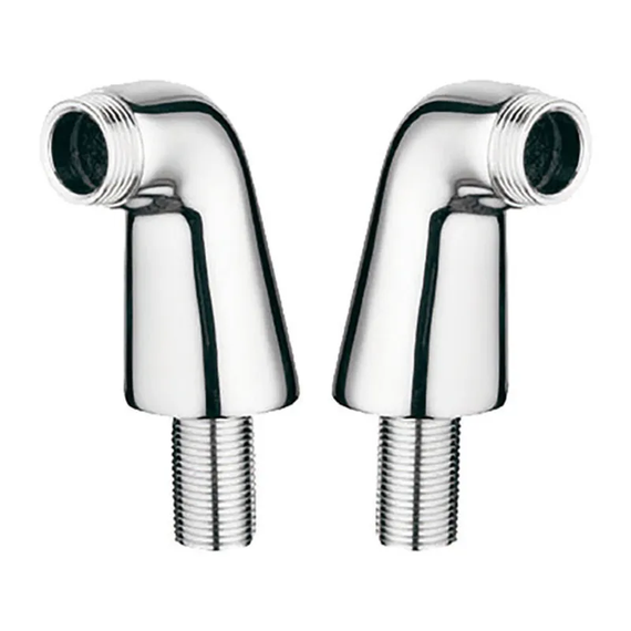 Комплект (2 шт) переходников для установки смесителя в акриловую ванную Zerix LR77 (ZX2637)