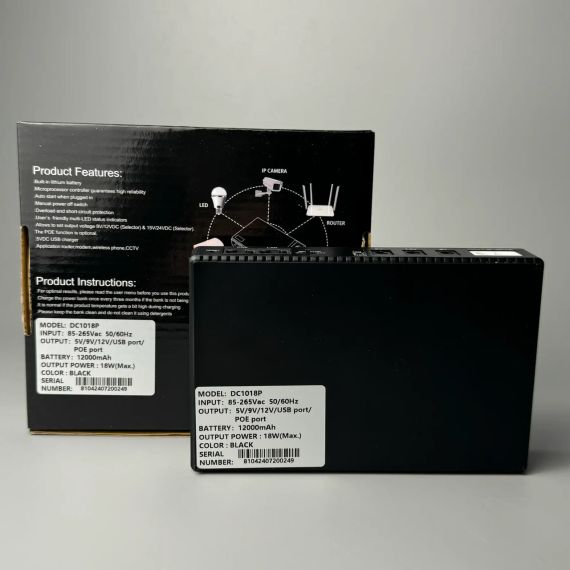 UPS для роутера WI-Fi 10400maH, Безперебійник для роутера з виходом 5/9/12V  знижка | Зображення 7