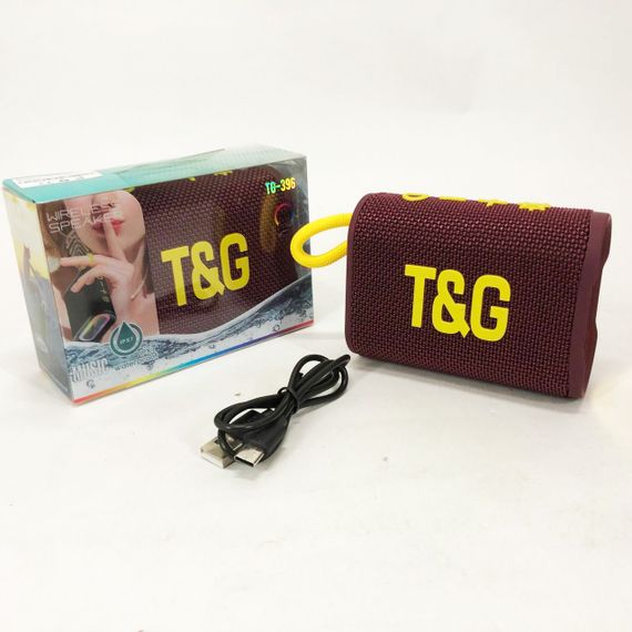 Bluetooth-колонка TG396. Колір: бордовий | Зображення 7