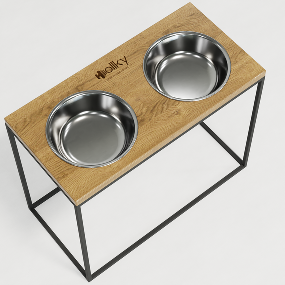 Миски на подставке для больших собак Hollky Base XL40 (2 × 1,8 л) BXL40-522640-GRNT | Зображення 6