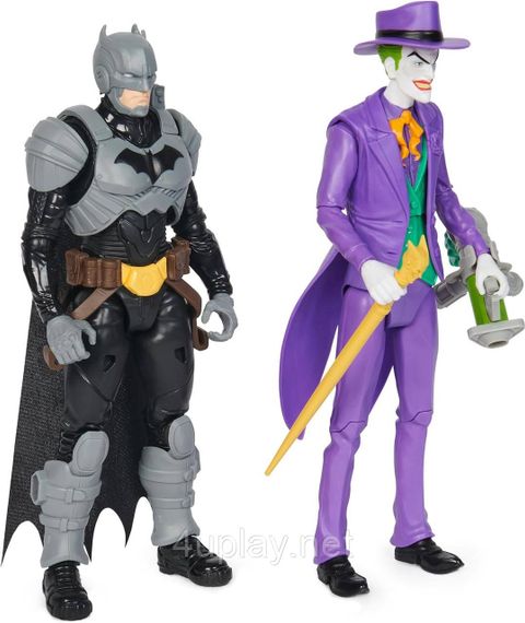 Оригинал DC Comics Batman Adventures Batman vs The Joker Набор 30см фигур Бэтмен против Джокера с аксессуарами | Зображення 3
