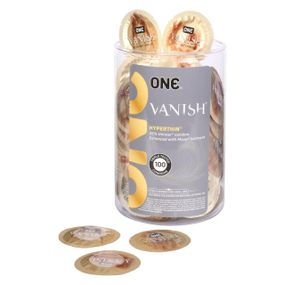 Набор презервативов ONE Vanish Hyperthin, 100 шт, ультратонкие, со смазкой, упаковка-тубус Sex Aura