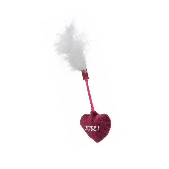 Іграшка Trixie для котів Серце з пір ям плюшеве 7 см х 25 см