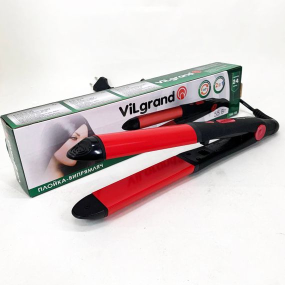Выравнивающий утюжок для волос ViLgrand VHS-120 55 Вт, Укладка волос выпрямление Щипцы для VM-64 | Зображення 6