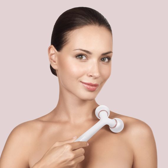 Електронний ультразвуковий ролик для обличчя та тіла GESKE Sonic Facial&Body Roller 4в1 starlight | Зображення 3
