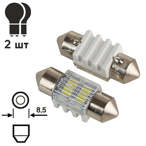 Лампа PULSO/софітні/LED SV8.5/T11x31mm/2 SMD-5730/9-18v/80Lm | Зображення 2