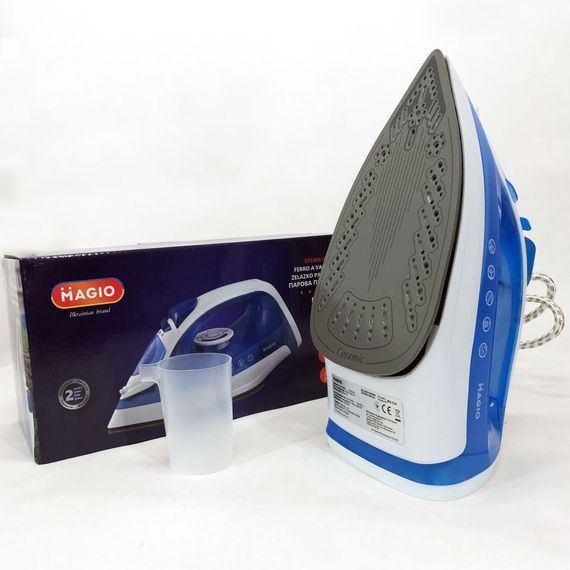 Утюг с керамической подошвой Magio MG-534, паровой утюг-очиститель, утюг электрический паровой | Зображення 1
