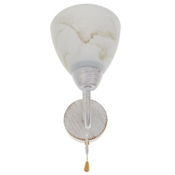 Бра настенное накладное классическое BKL-496W/1 E14 WH/G | Зображення 3