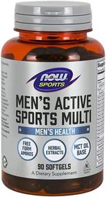 Витаминно-минеральный комплекс NOW Foods Men's Active Sports Multi 90 Softgels
