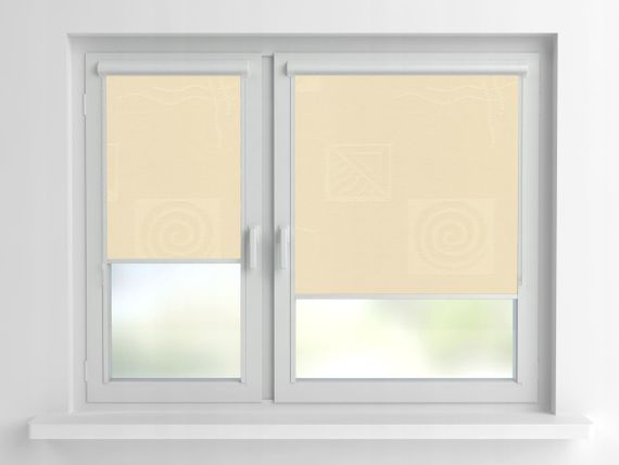 Рулонная штора Rolets Икеа 2-1800-1100 110x170 см закрытого типа Бежевая