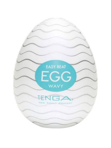 Мастурбатор яйце Tenga EGG Babydoll Універсальний. Бірюзовий EGG-001